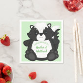 Skunk Baby shower Green Servet (Insitu)