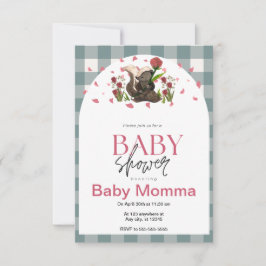 Skunk Baby shower Invitation Kaart