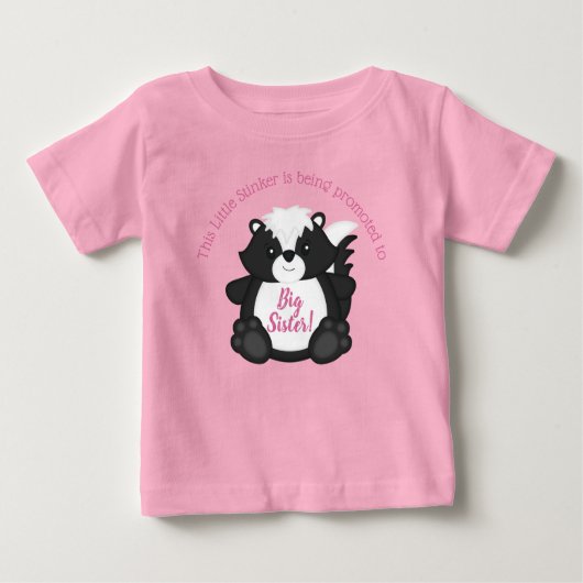 Skunk Baby shower Roze (Voorkant)