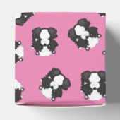 Skunk Baby shower Roze Bedankdoosjes (Bovenkant)