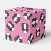 Skunk Baby shower Roze Bedankdoosjes (Achterkant)