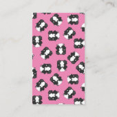 Skunk Baby shower Roze Informatiekaartje (Achterkant)
