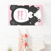 Skunk Baby shower Roze Spandoek (Insitu)