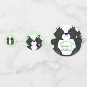Skunk Baby shower Woodland Animals Confetti (Achterkanten)
