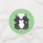 Skunk Baby shower Woodland Animals Confetti (Kleine voorkant)