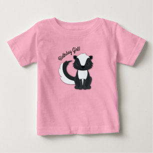Skunk Birthday Girl Party Kinder Baby T-Shirt
