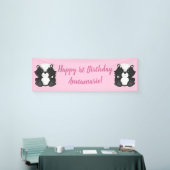 Skunk Birthday Party Pink Spandoek (Beurs)