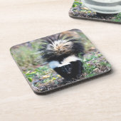 Skunk Black and White Bier Onderzetter (Linkerzijde)