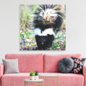 Skunk Black and White Canvas Afdruk (Insitu (Woonkamer))