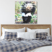 Skunk Black and White Canvas Afdruk (Insitu (Slaapkamer))