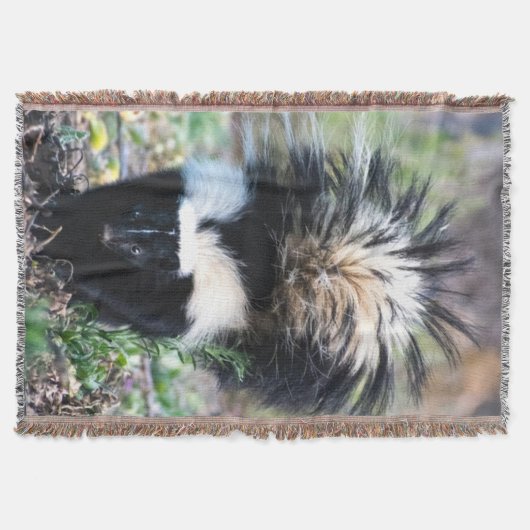 Skunk Black and White Deken (Voorkant)