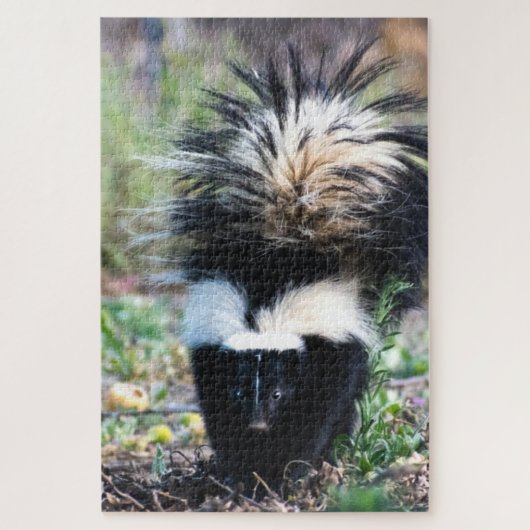Skunk Black and White Legpuzzel (Verticaal)