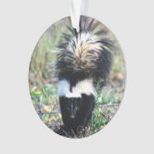 Skunk Black and White Ornament (voorkant)