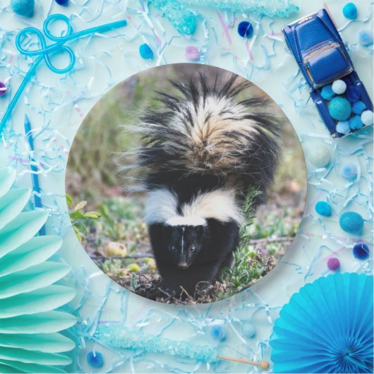 Skunk Black and White Papieren Bordje (Feest)