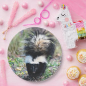 Skunk Black and White Papieren Bordje (Feest)