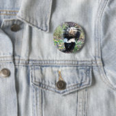 Skunk Black and White Ronde Button 5,7 Cm (In situ)