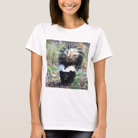 Skunk Black and White T-shirt (Voorkant)