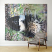 Skunk Black and White Wandkleed (In Situ (horizontaal))