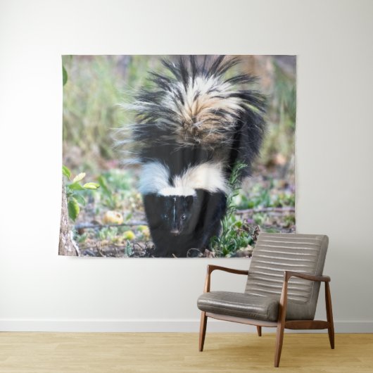 Skunk Black and White Wandkleed (In Situ (horizontaal))