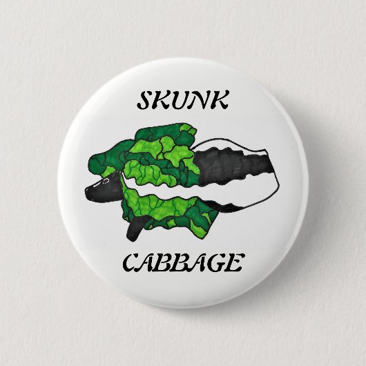 Skunk Cabbage Art Button (Voorkant)