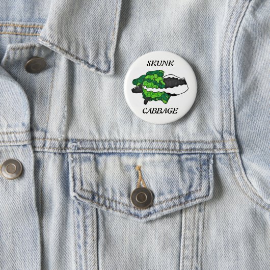 Skunk Cabbage Art Button (In situ)
