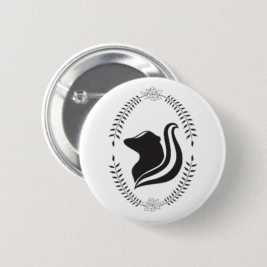 Skunk Cameo Silhouette Button (Voorkant /achterkant)