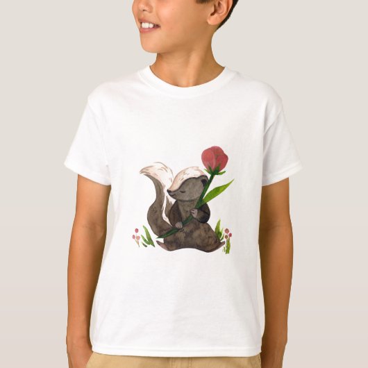 Skunk Chic: Monochroom onheil T-shirt (Voorkant)