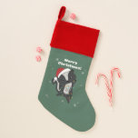 Skunk Christmas Skunks Winter Animals Adult Cloth Kerstsok<br><div class="desc">The skunk for Christmas with fairy lights. Funny animals with gifts and snow to the folidays. Also funny for Christmas in July. Stinkiers are sweet animals and perfect for Christmas.</div>
