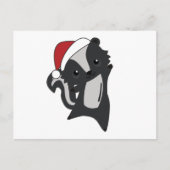 Skunk Christmas Skunks Winter Animals Briefkaart (Voorkant)