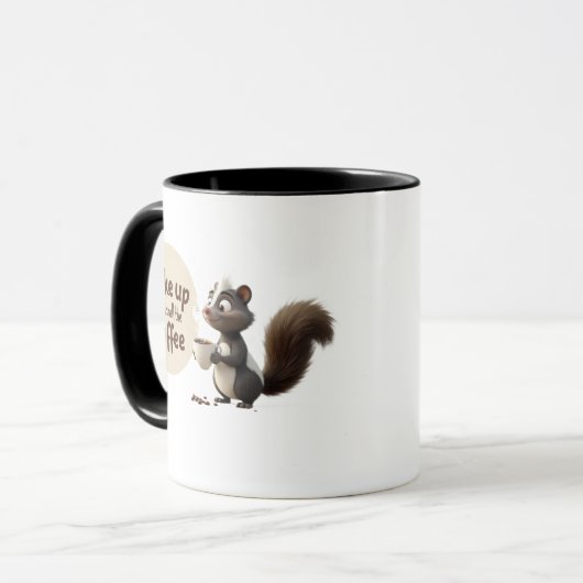 skunk coffee mug mok (Voorkant links)