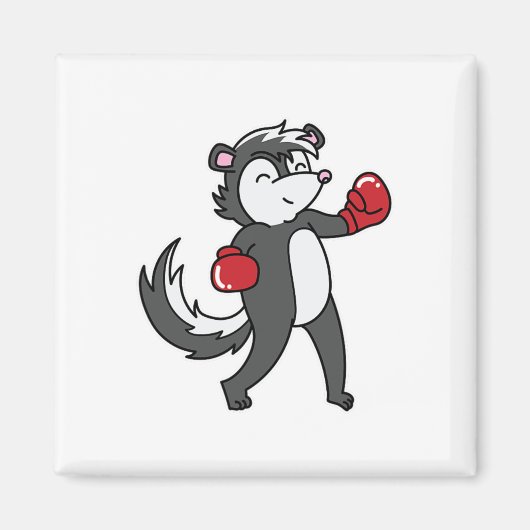 Skunk doet aan boksen magneet (Voorkant)
