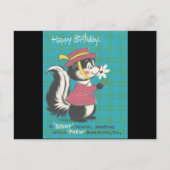  Skunk Happy Birthday Briefkaart (Voorkant)