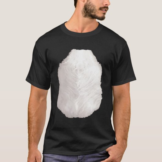 Skunk Harig Buik Borst Haar Halloween T-shirt (Voorkant)