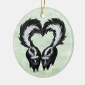 Skunk Heart Ornament (Links)