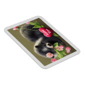 Skunk Hugging Flowers houdt van je Magnet Magneet (Rechterzijde)