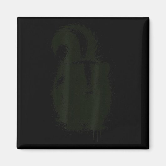 Skunk Ink Art Nge Aesthetic Pest Forest Animal Rtr Magneet (Voorkant)