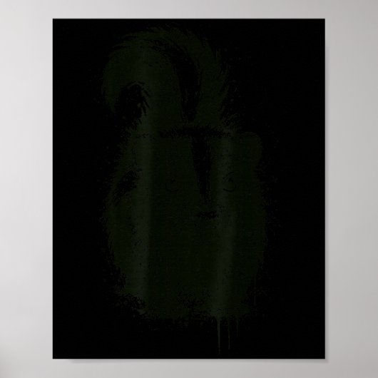 Skunk Ink Art Nge Aesthetic Pest Forest Animal Rtr Poster (Voorkant)