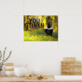 Skunk je stinkt poster (Keuken)