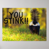 Skunk je stinkt poster (Voorkant)