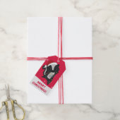Skunk-kerststinkdieren winterdieren Labels Cadeaulabel (Met Touw)