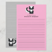 Skunk Kind Cute Woodland Animal Briefpapier (Voorkant / Achterkant)