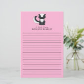 Skunk Kind Cute Woodland Animal Briefpapier (Staand voorkant)