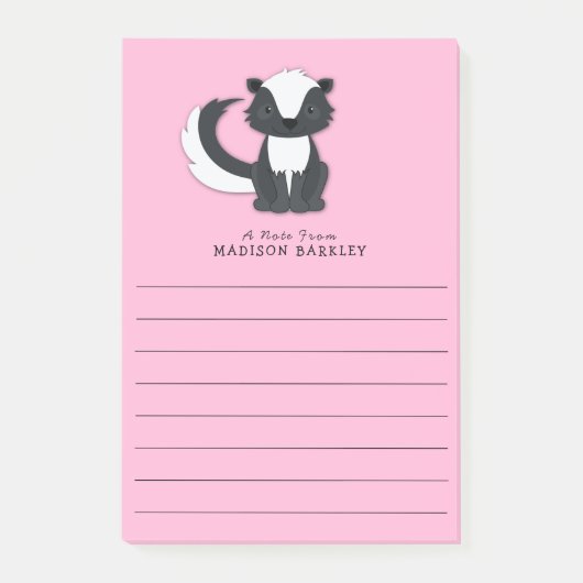 Skunk Kind Cute Woodland Animal Post-it® Notes (Voorkant)