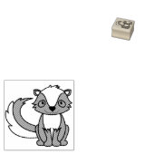 Skunk Kind Cute Woodland Animals Rubberstempel (Gestempeld)