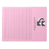Skunk Kind Cute Woodland Briefpapier Notitieblok (Voorkant)