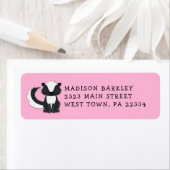 Skunk Kind Cute Woodland Return Label (Insitu)