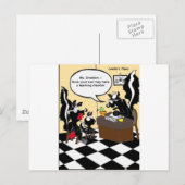 Skunk Learning Geurverwijderaar Grappige Cadeaus & Briefkaart (Voorkant / Achterkant)