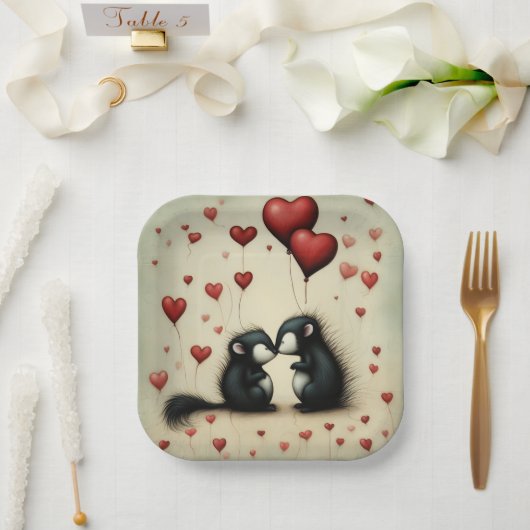 Skunk Liefde 1 Papieren Bordje (Huwelijk)