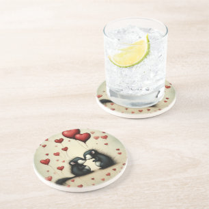 Skunk Liefde 1 Zandsteen Onderzetter