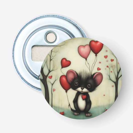 Skunk Liefde 2 Button Flesopener (Voorkant)